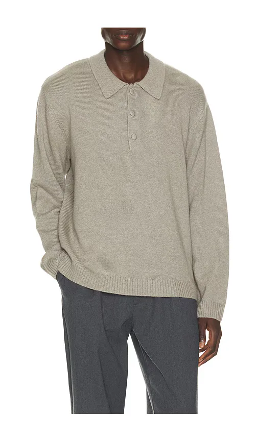 Paxton Cashmere Knit Polo by Won Hundred