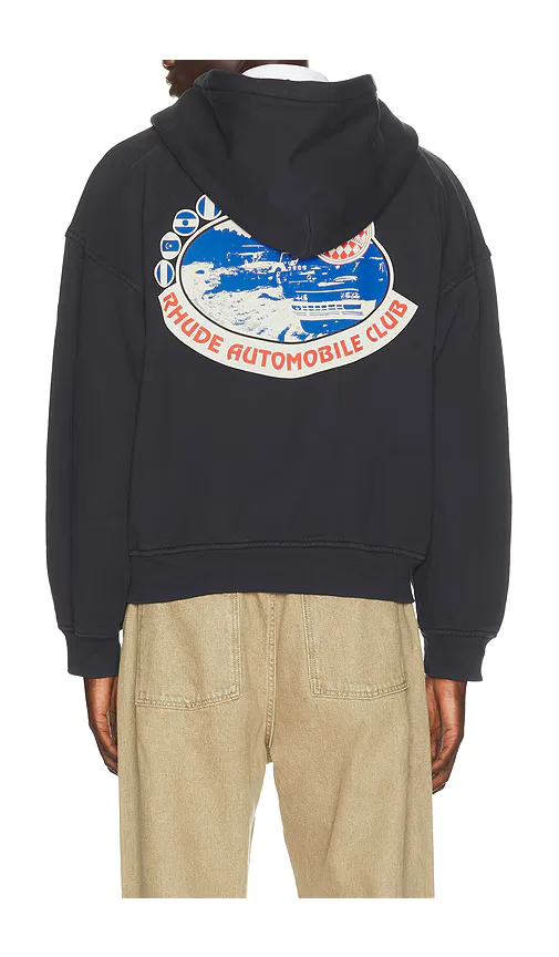 Automobile Club Zip-Up Hoodie by Rhude