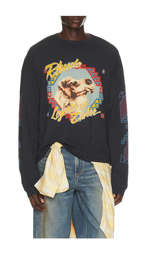 Legends of Dakar Long Sleeve Slub Tee by Rhude
