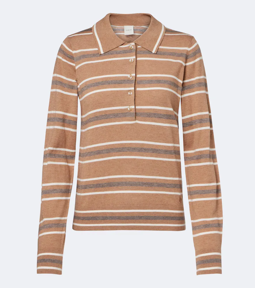 Mayra Striped Polo Sweater by Varley