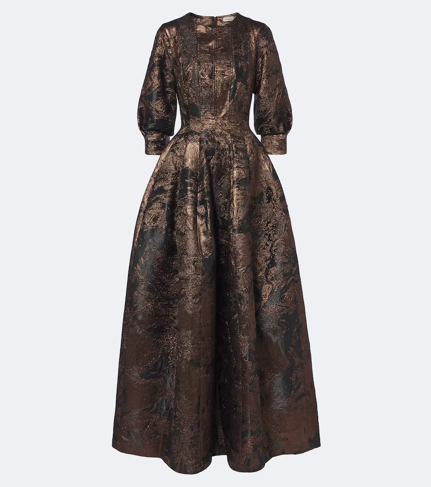 Claravelle Jacquard Gown
