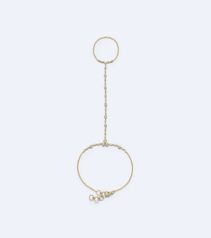 Infinity 18kt Gold Bracelet with Diamonds by Shay Jewelry