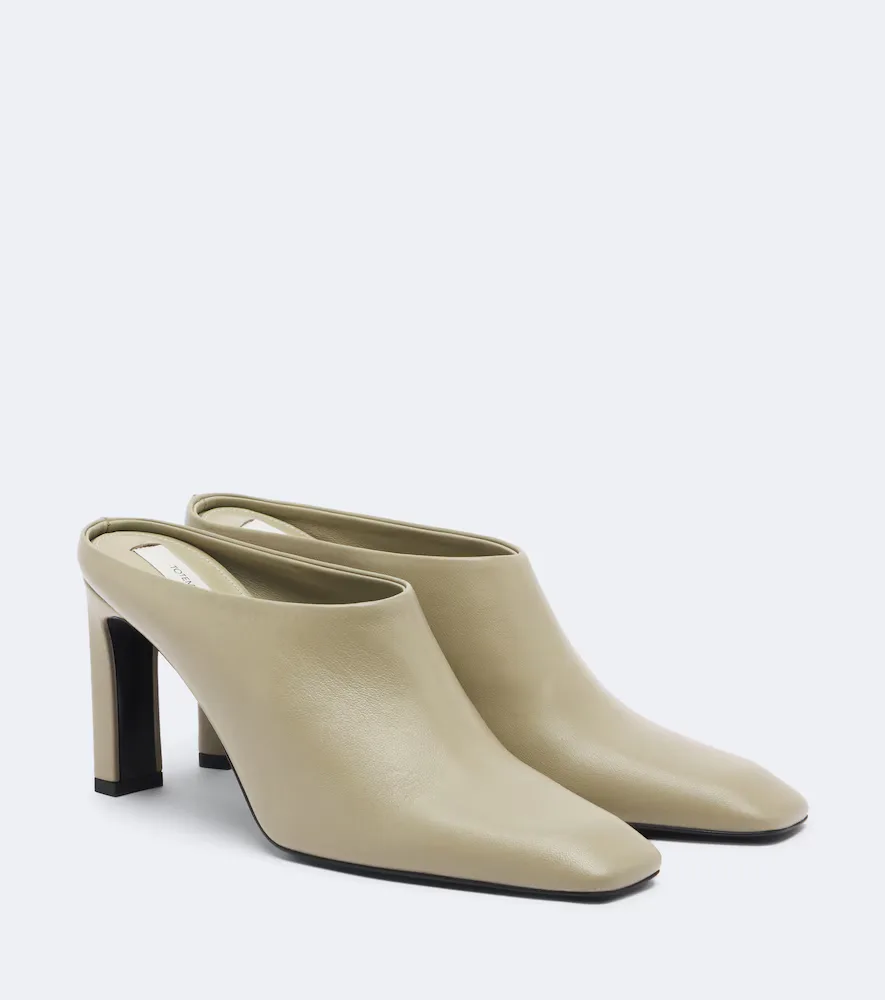 Bar Leather Mules by Toteme
