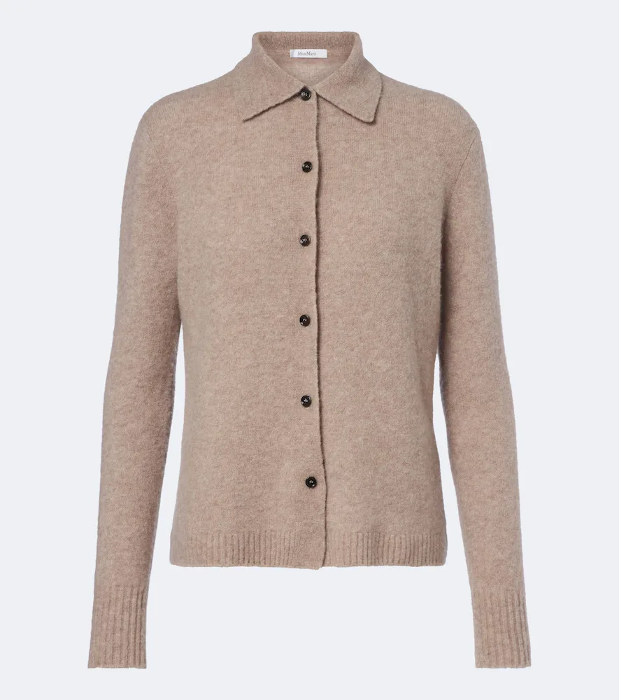 Knitted Cashmere-Blend Cardigan by Max Mara