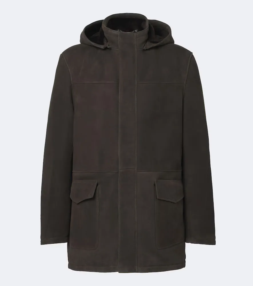 Hooded Suede Parka by Thom Sweeney