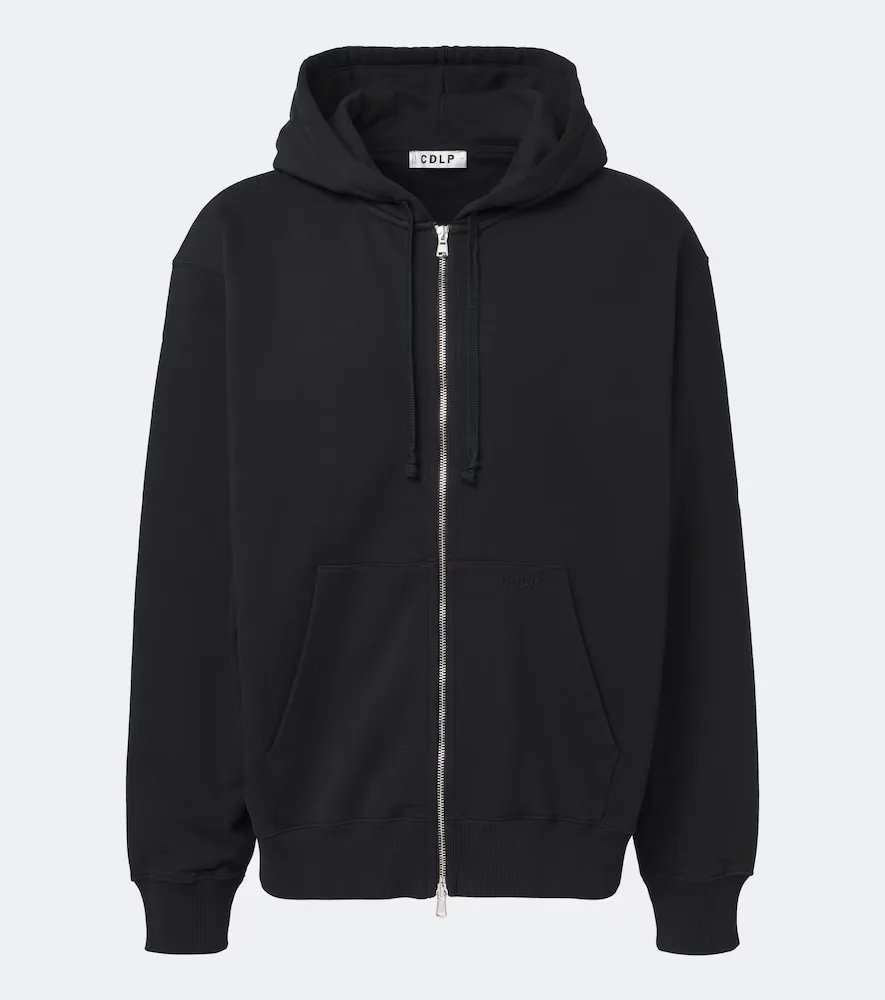 Cotton Zip-Up Hoodie by CDLP