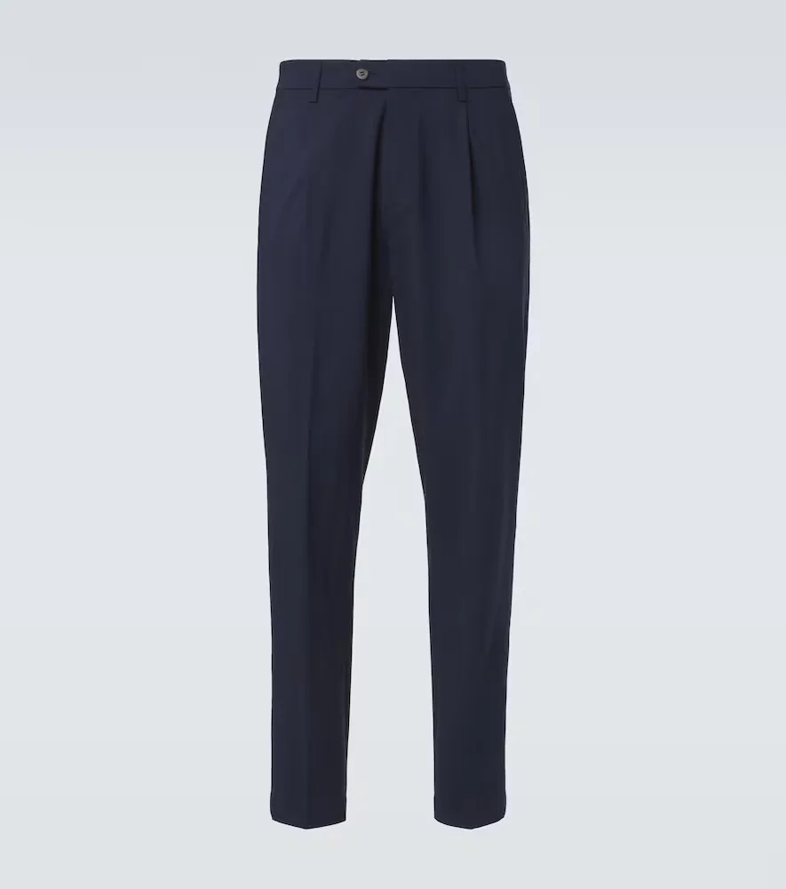 Wool-Blend Straight Pants by Eleventy