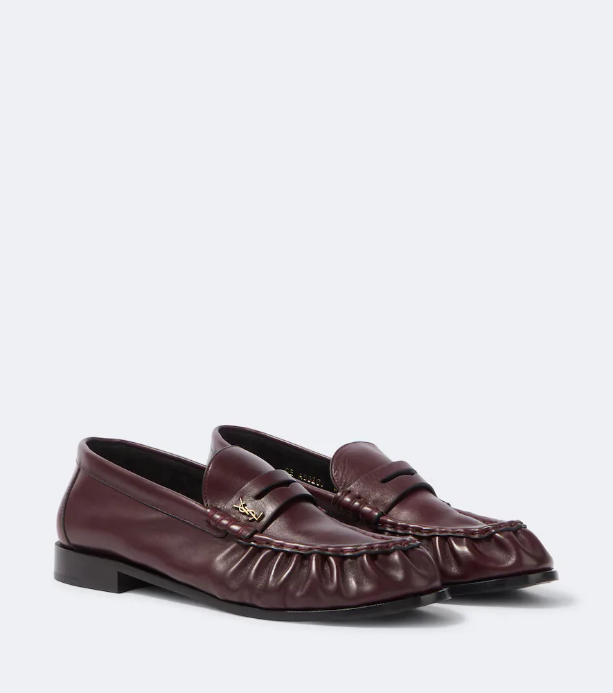 Le Loafer Supple Leather Penny Loafers by Saint Laurent