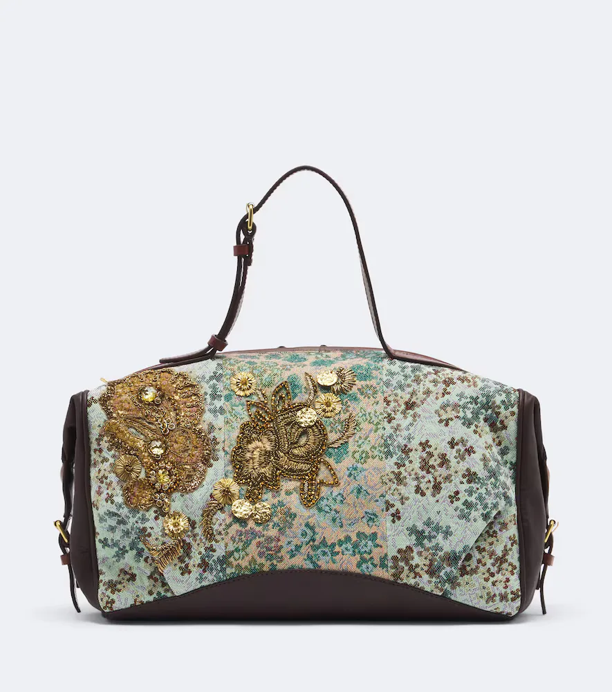 Embellished Bowling Bag by Dries Van Noten