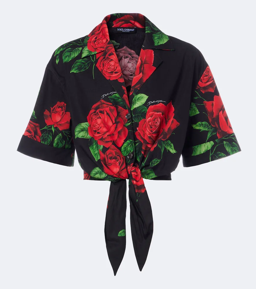 Floral Cotton Shirt by Dolce&Gabbana