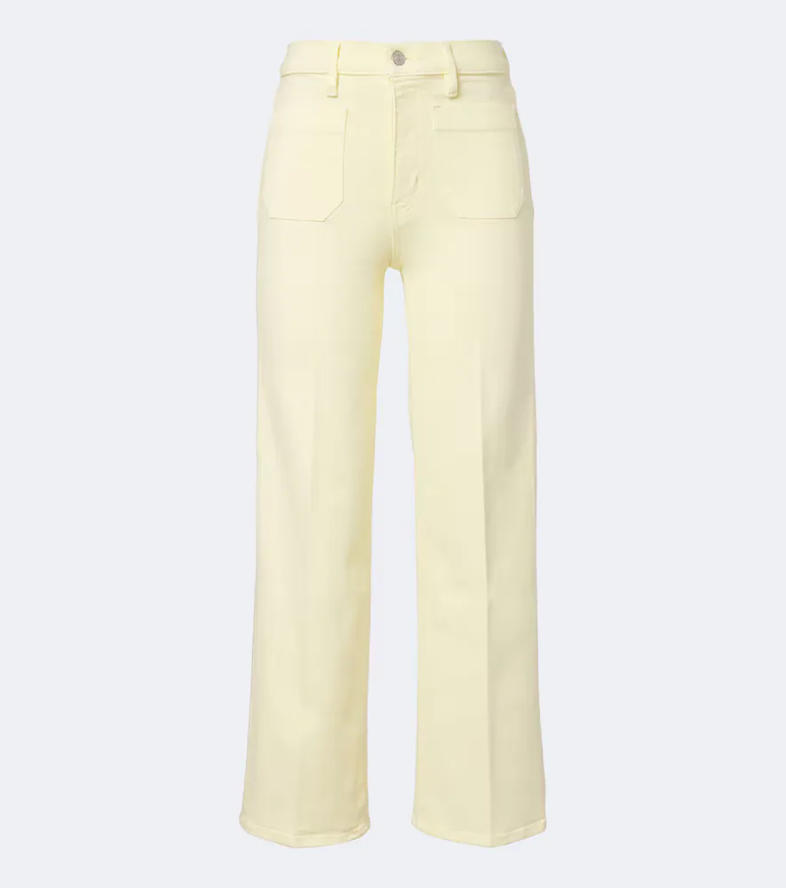 Anchor Cropped Straight Jeans by Frame