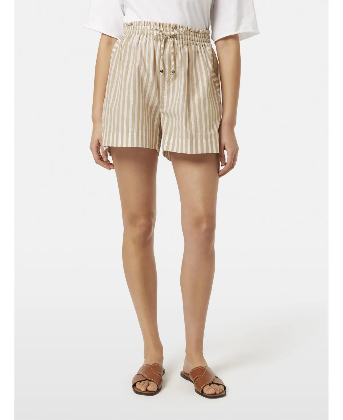 High Rise Lurex Stripe Printed Short by Scotch & Soda
