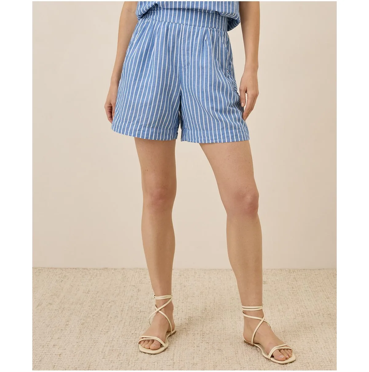 Canopy Linen Blend High-Waisted Short by Pact