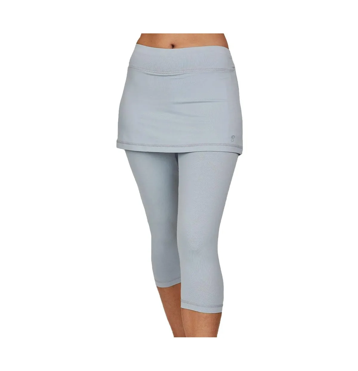 Uv Staples Abaza 13in Tennis Skirt with Capri Leggings - Stone by Sofibella