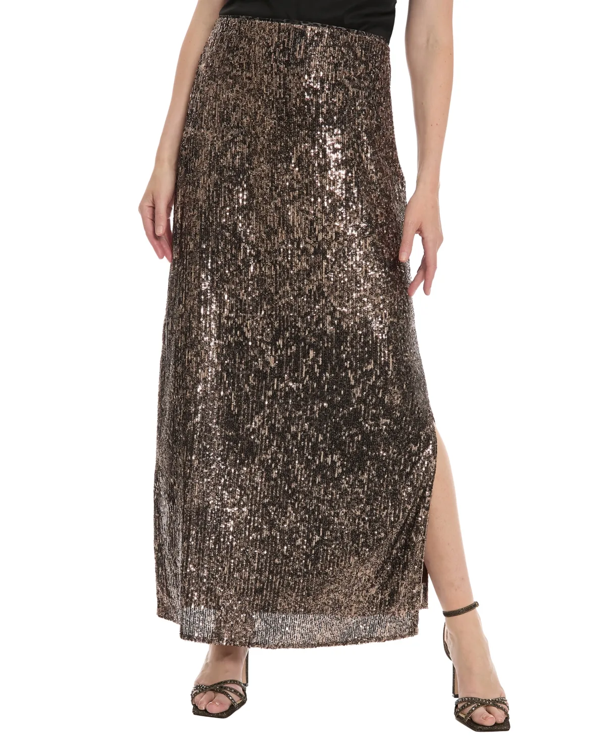 Polished Sheen Maxi Skirt by Muse