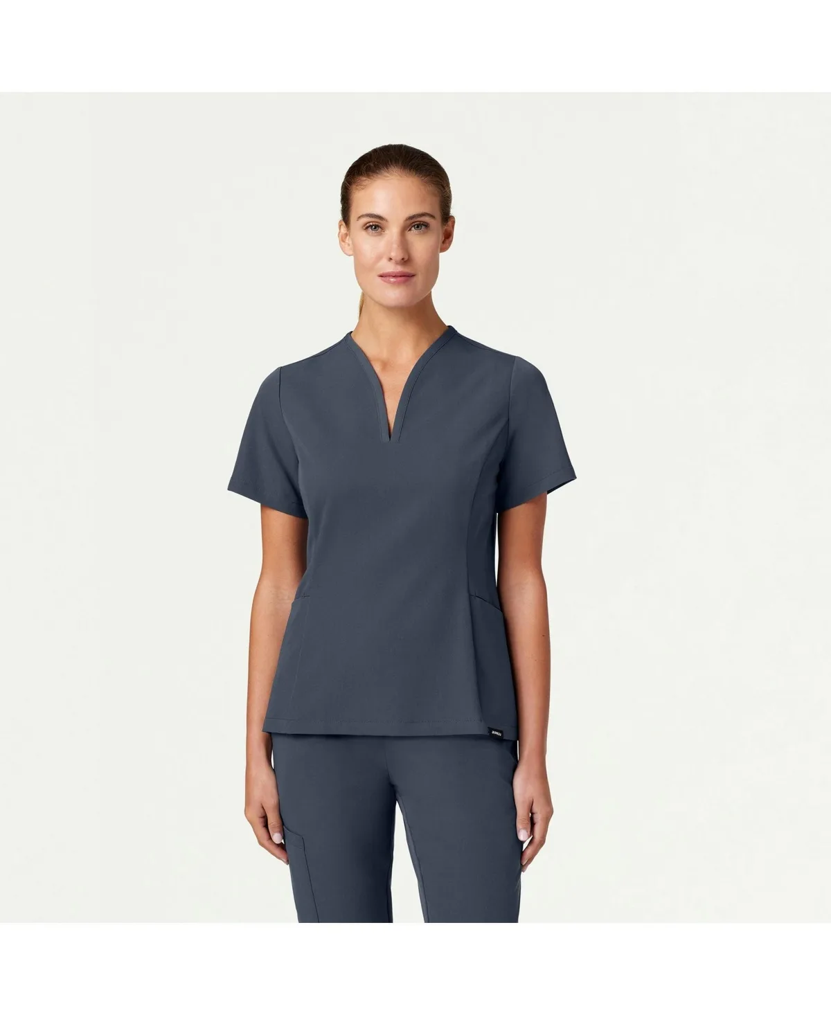 Calix 2-Pocket Tailored V-Neck Scrub Top by Jaanuu