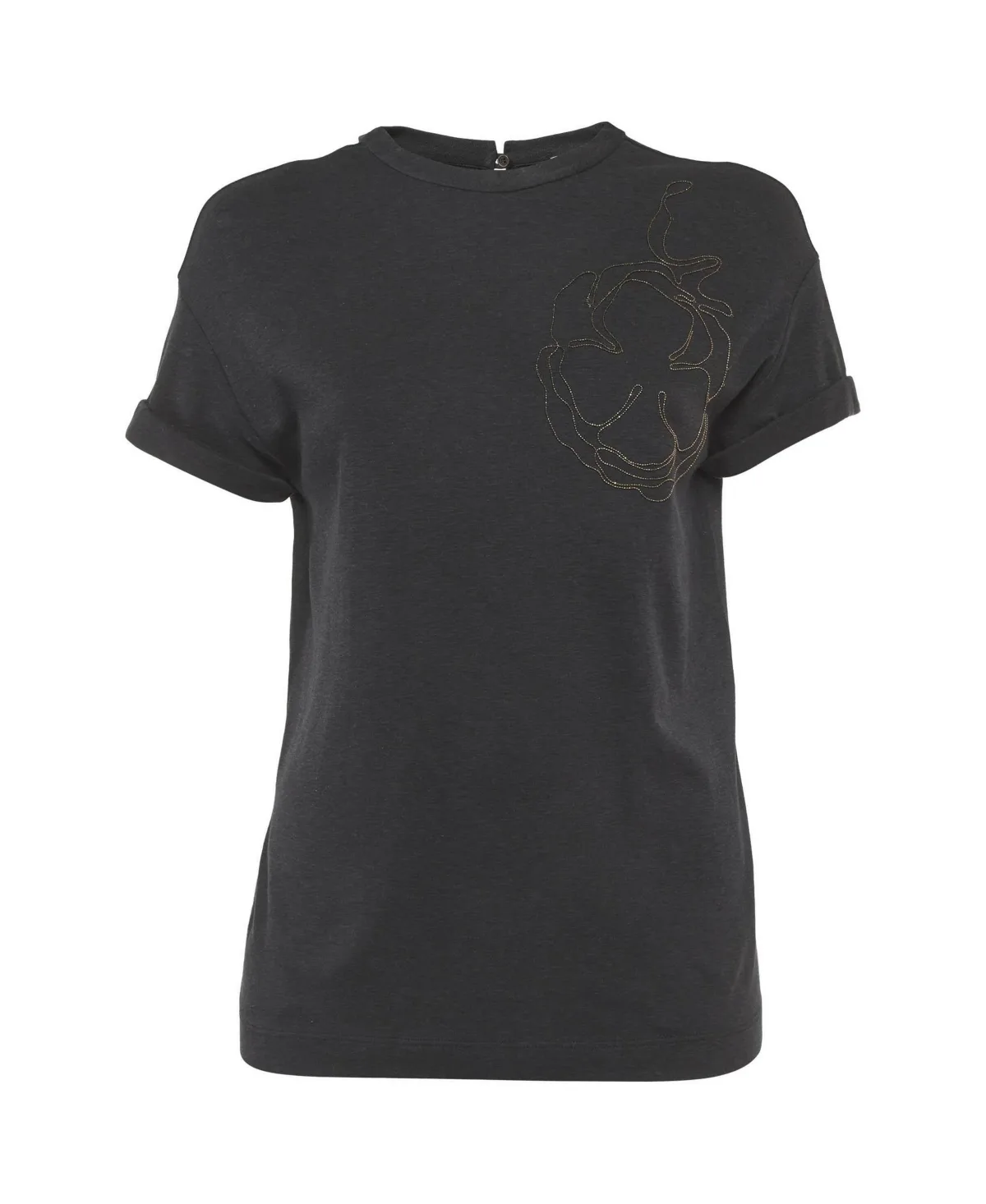 Embroidered Jersey T-Shirt by Pre-owned Brunello Cucinelli