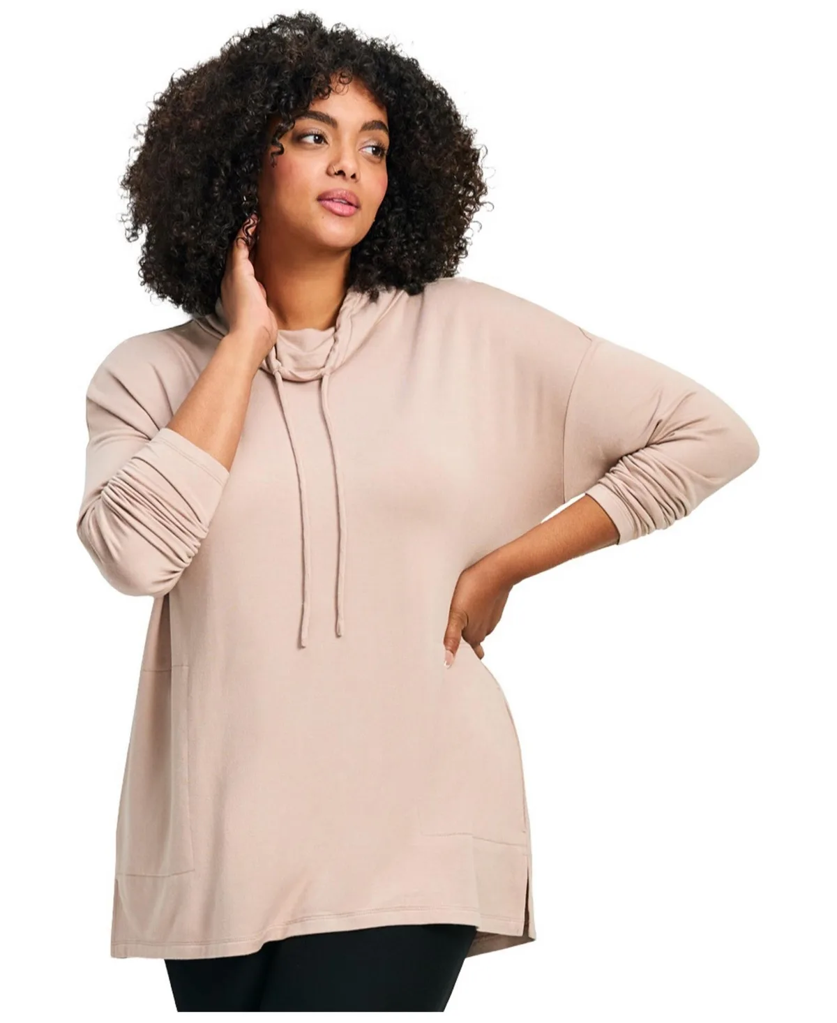 Addison Cowl Neck Tunic Top by Avenue