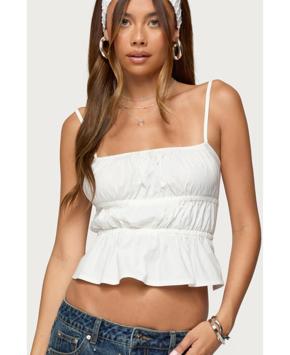 Adler Tiered Backless Top by Edikted