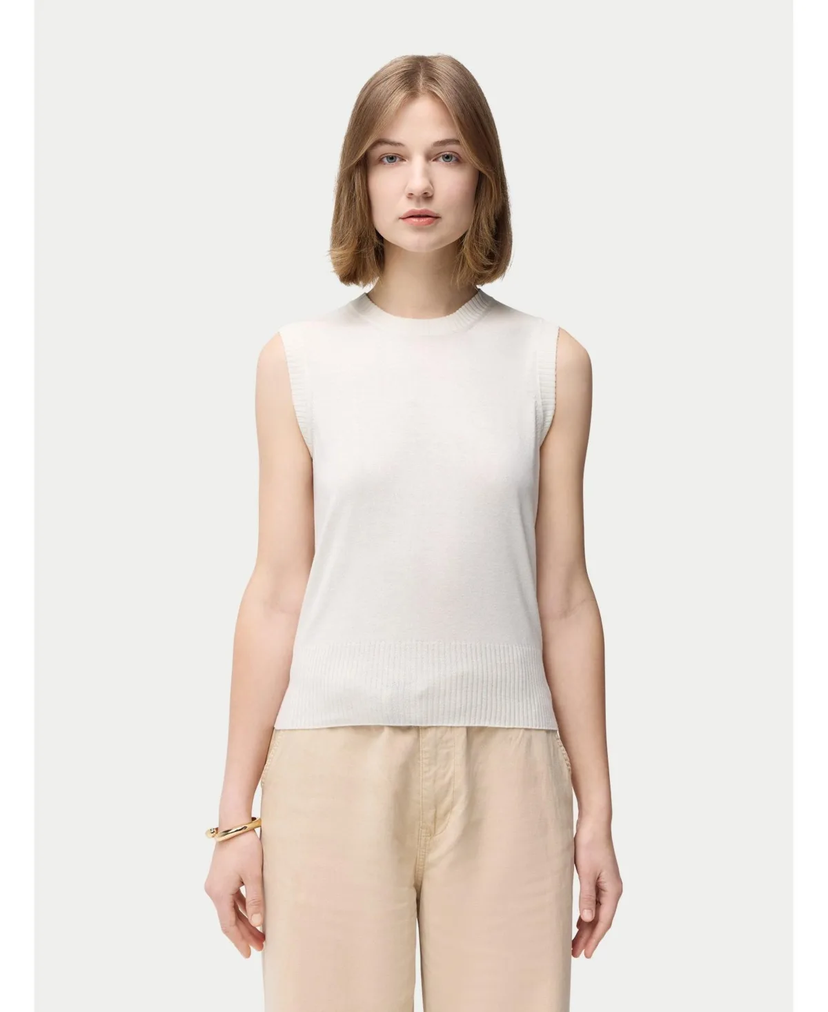 Cashmere Silk Sleeveless Top by Gobi Cashmere