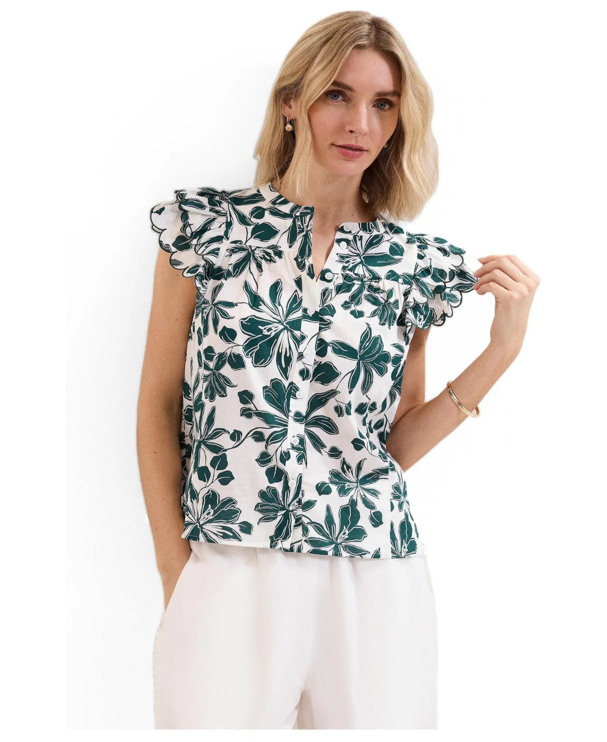 Rena Cotton Blouse by Phase Eight