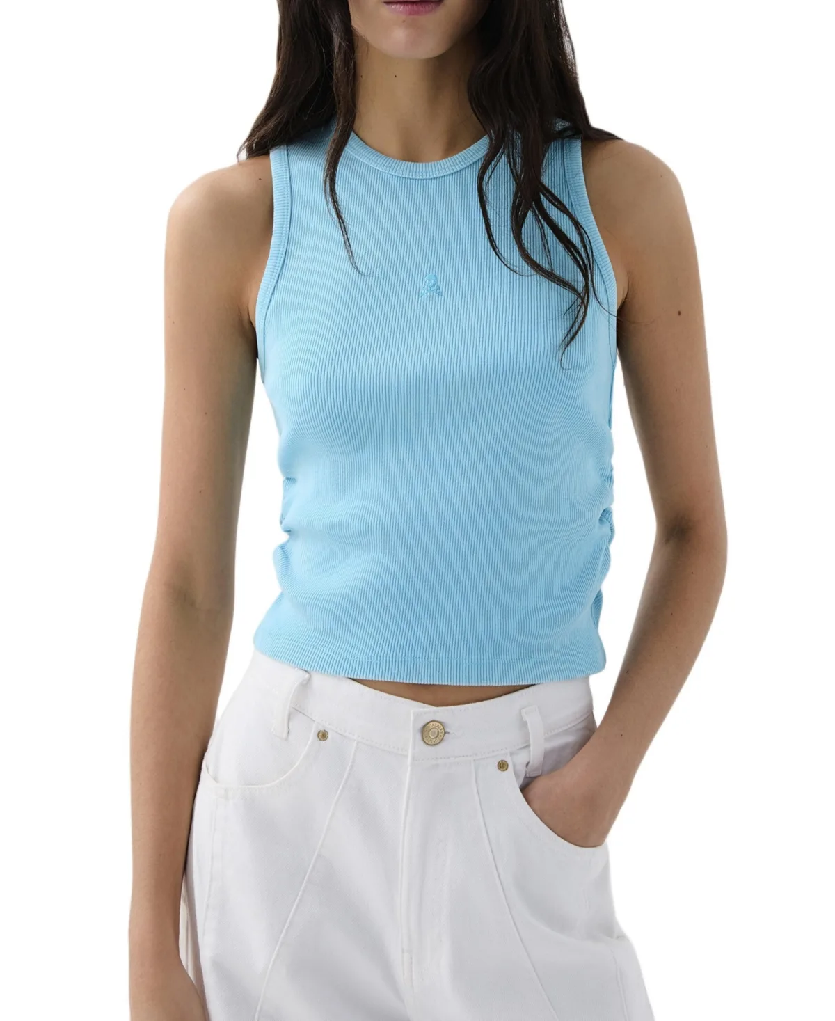 Rib Gather Side Tee by Scalpers
