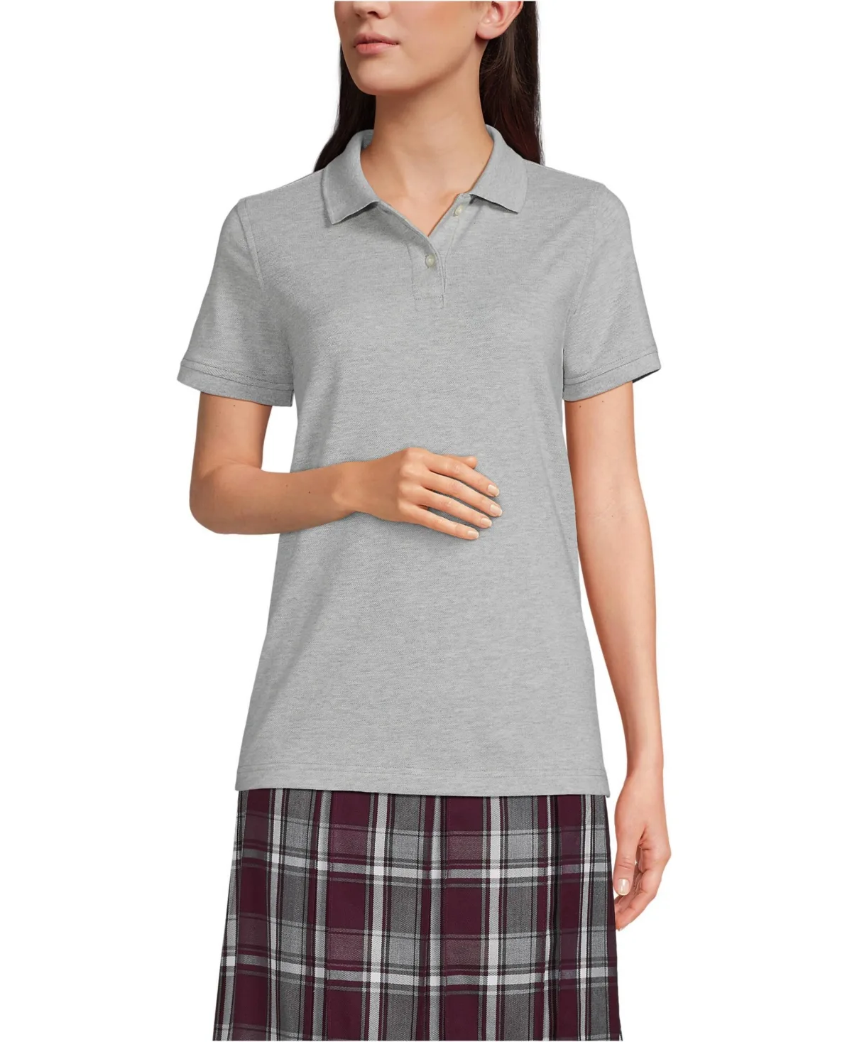 Short Sleeve Mesh Polo Shirt by Lands' End