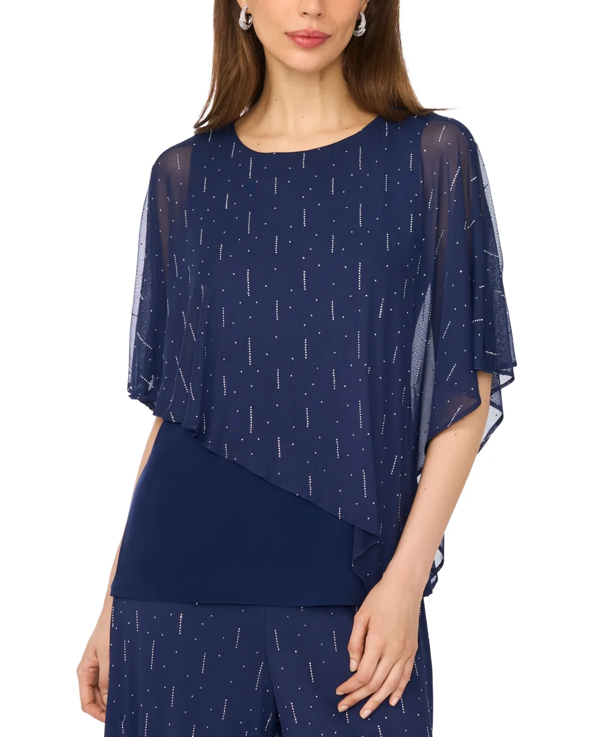 Crewneck 3/4-Sleeve Top by Msk