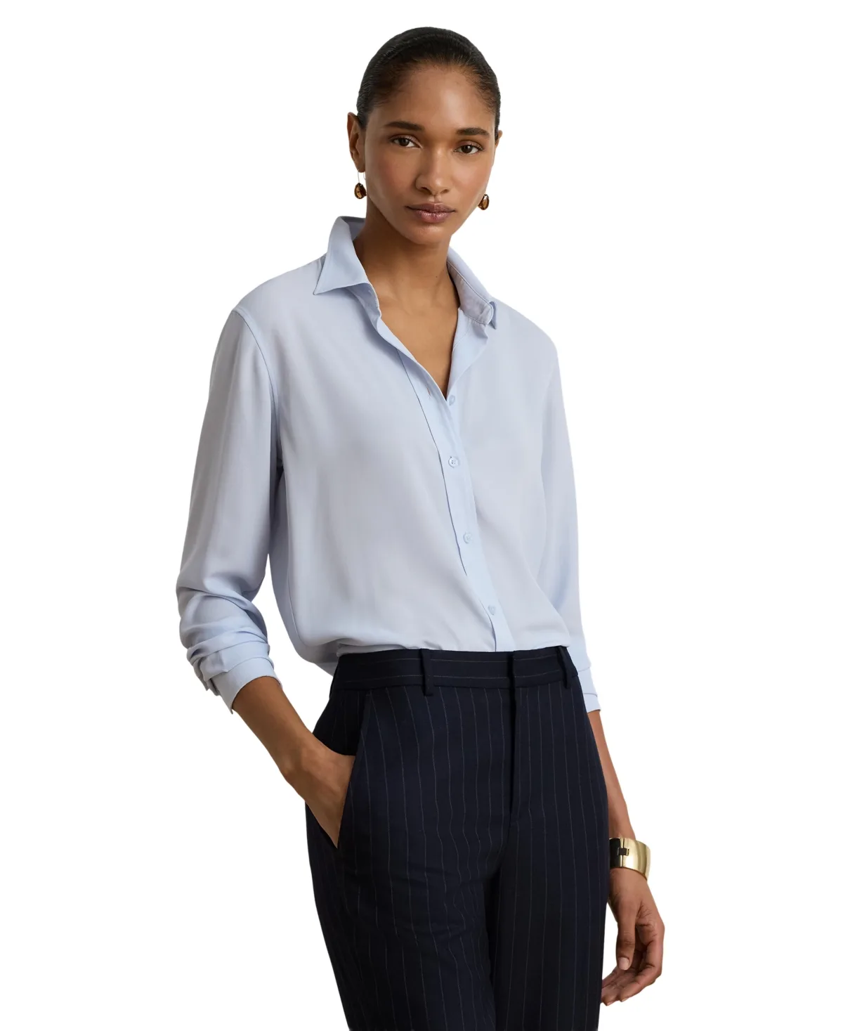 Long-Sleeve Collared Shirt by Lauren Ralph Lauren