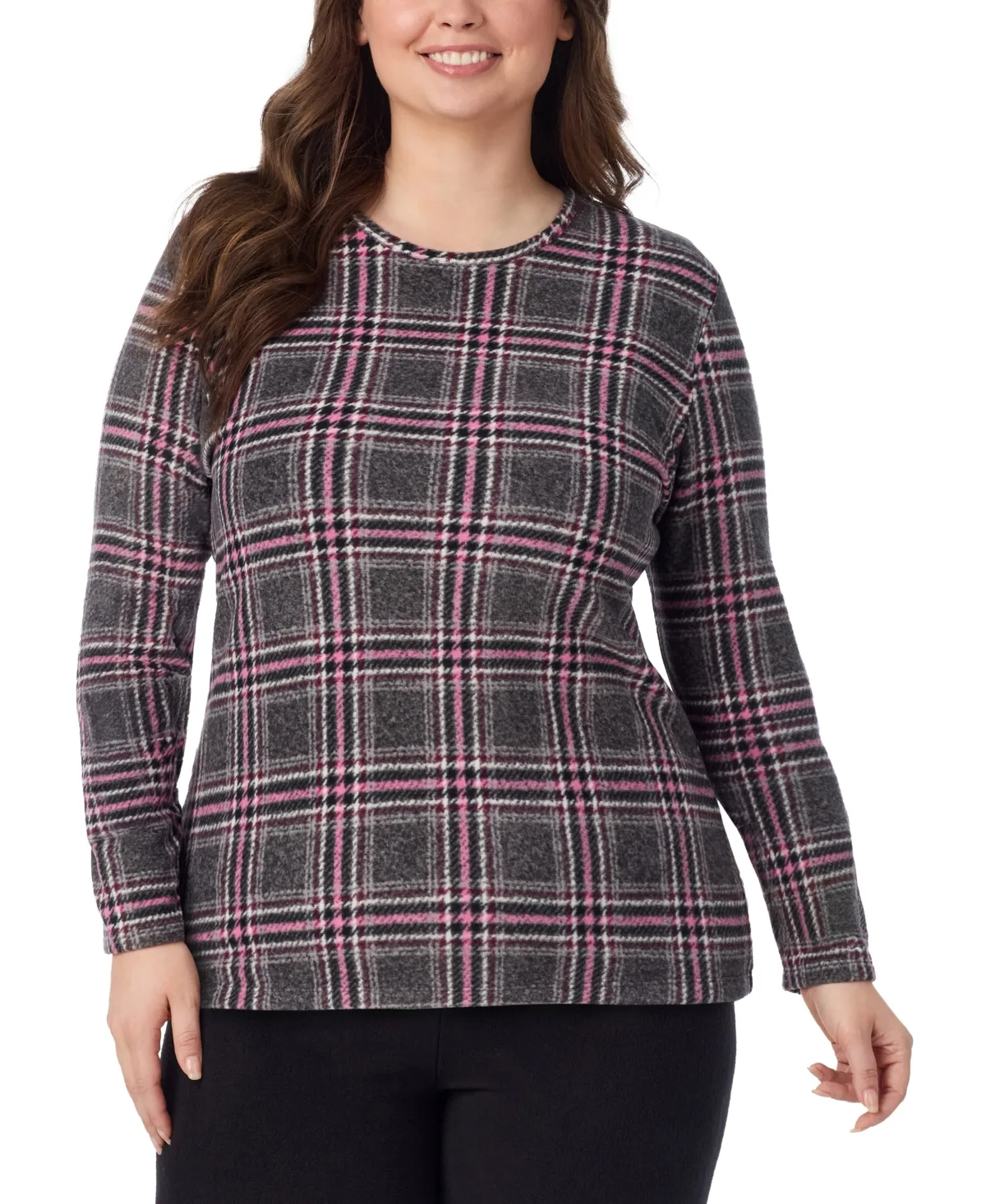 Long-Sleeve Fleecewear Stretch Top by Cuddl Duds