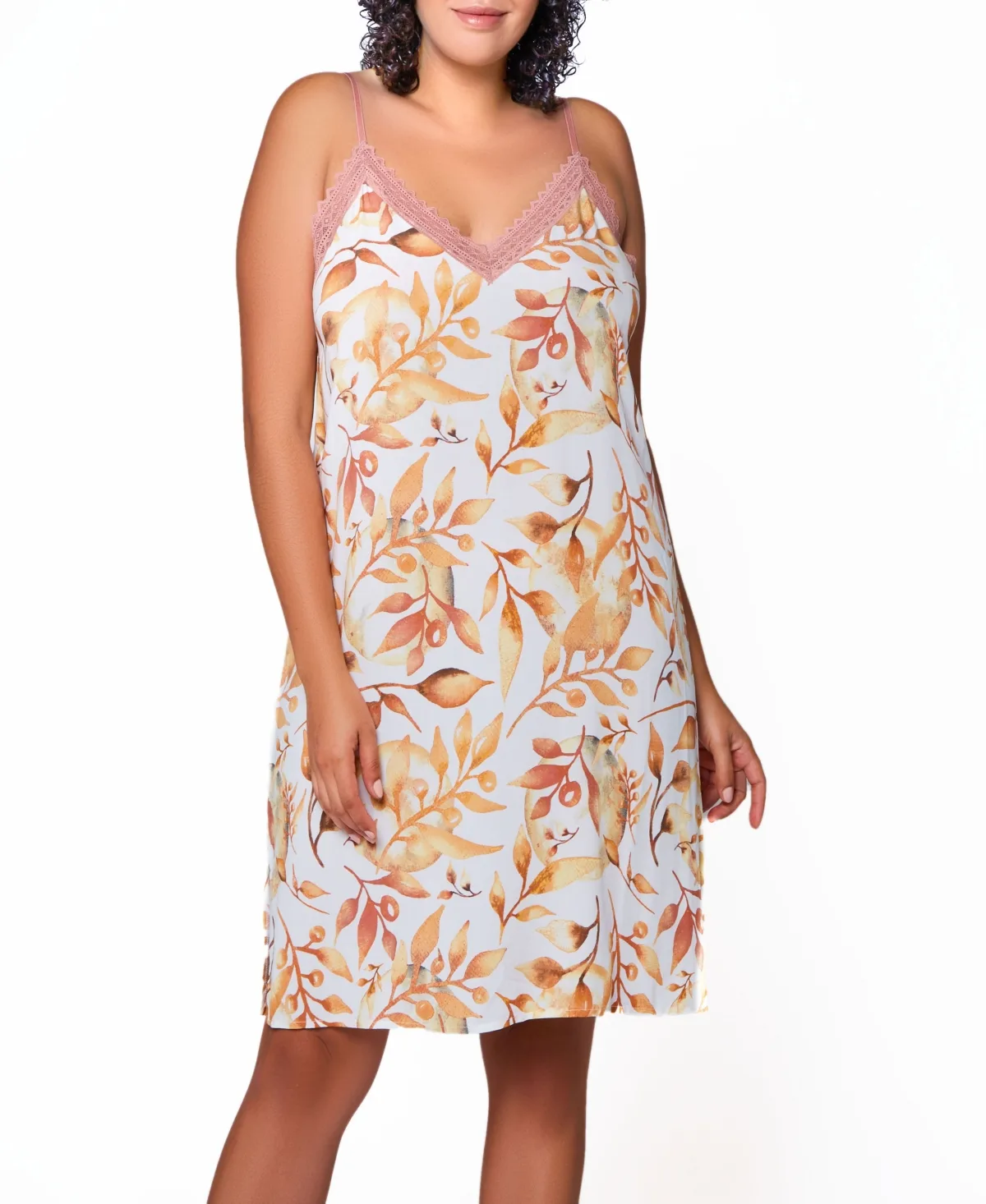Ellie Soft Rayon and Lace Chemise by Icollection