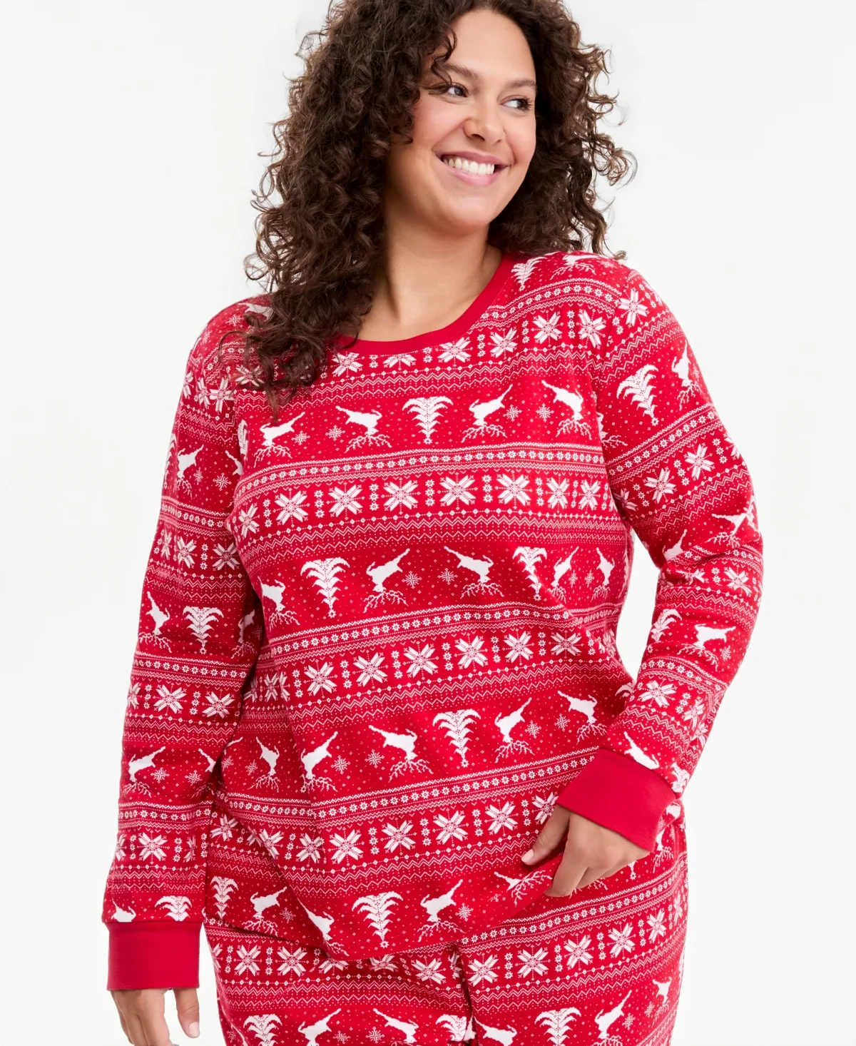Santas Cotton Pajama Set by Holiday Lane
