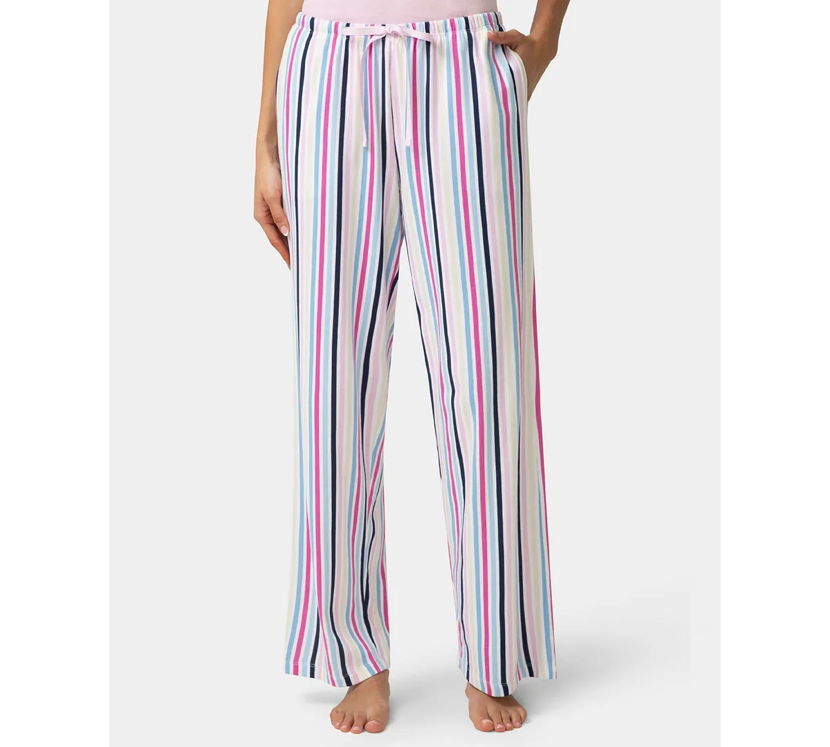 Printed Mid-Rise Pants