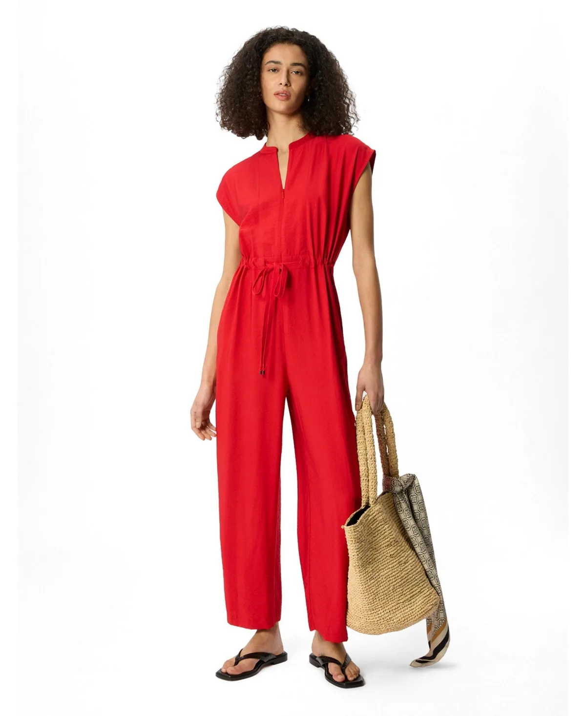 Sleeveless Drawstring Jumpsuit by Whistles