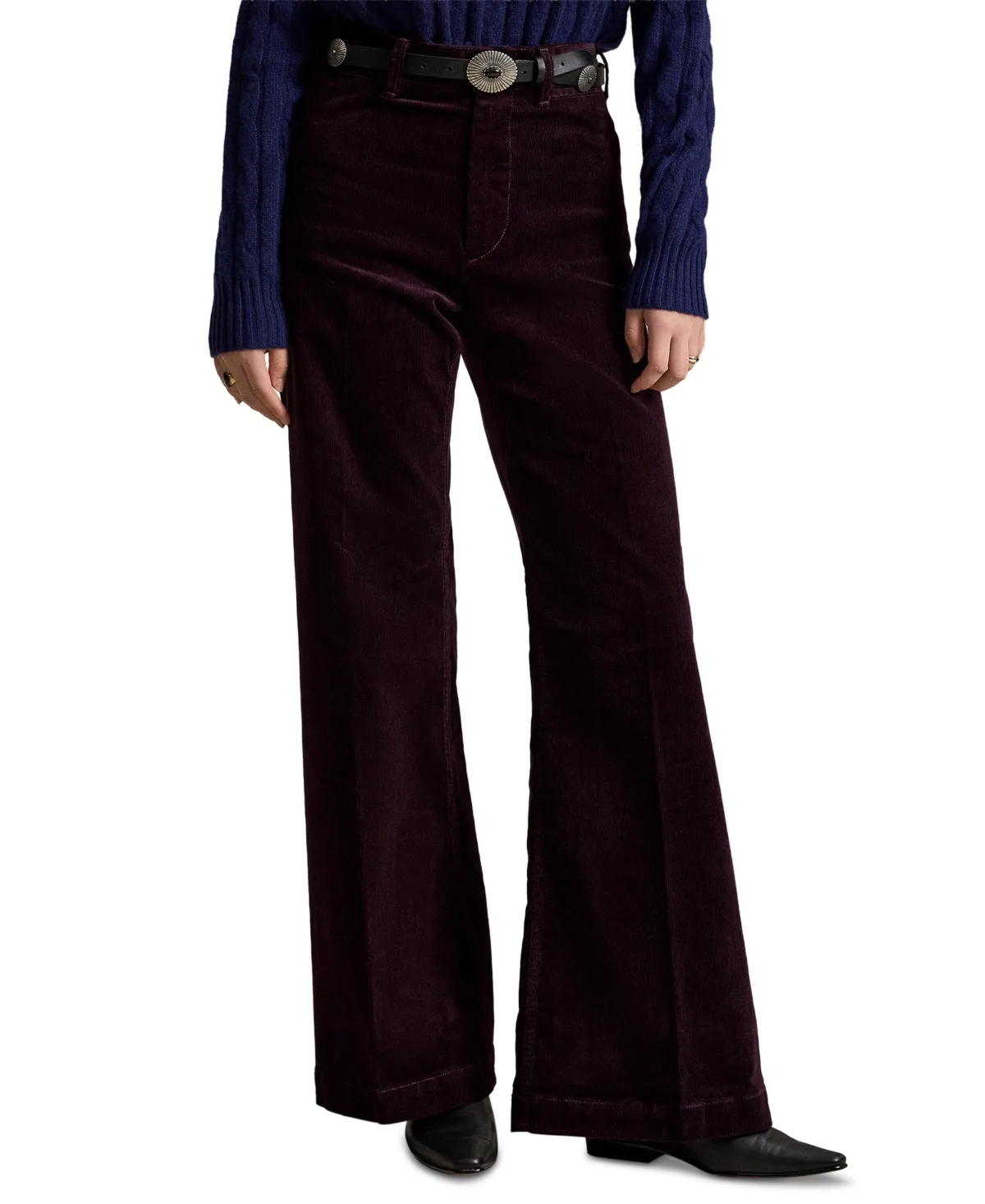 Beaton High-Rise Flared 14-Wale Corduroy Pants