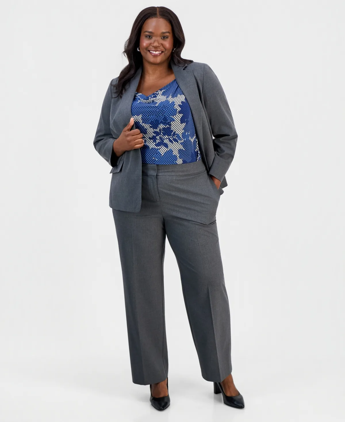 Machine Washable Mid Rise Straight Leg Pants by Kasper