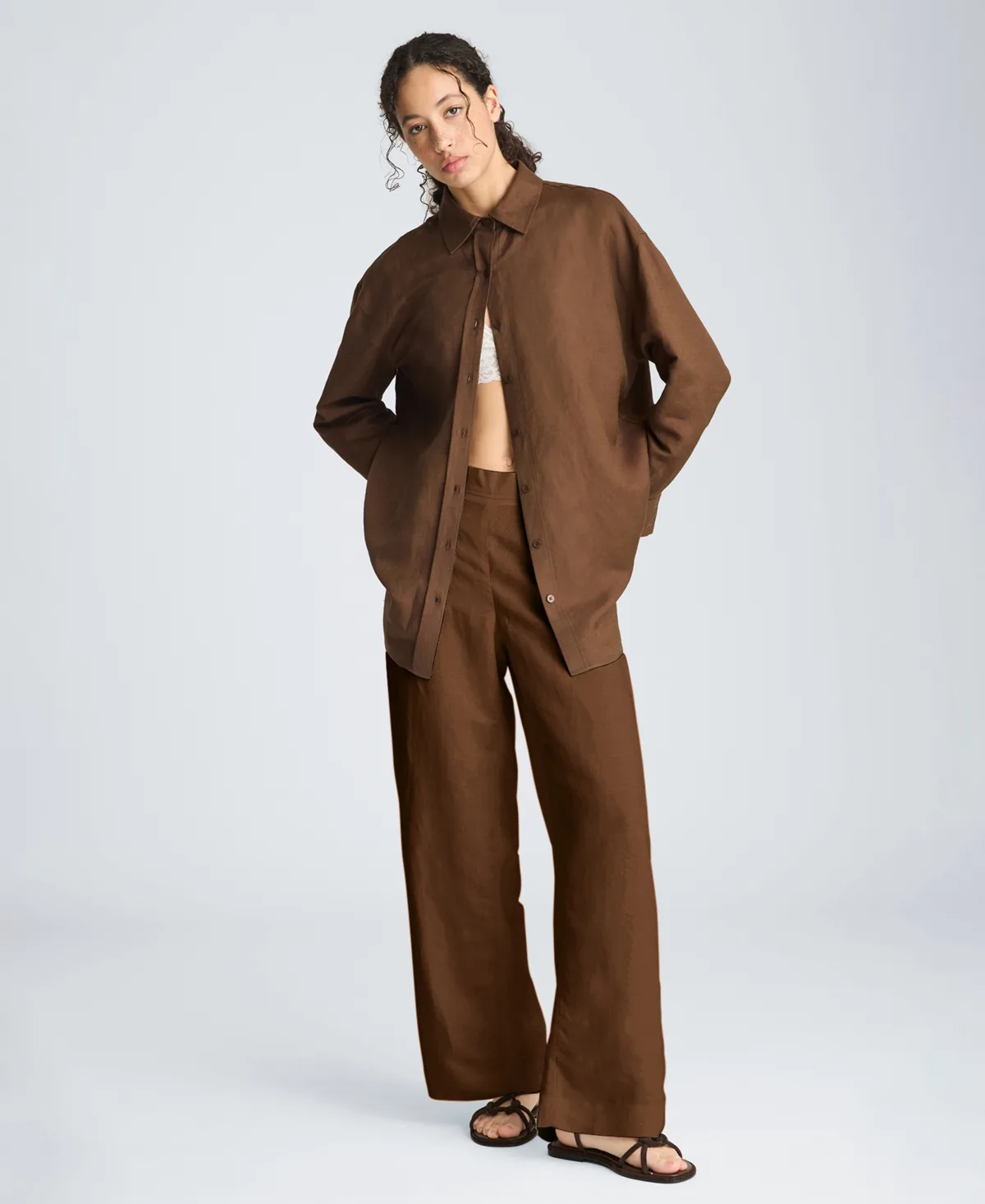 Pull-On Wide-Leg Pants by Kenneth Cole