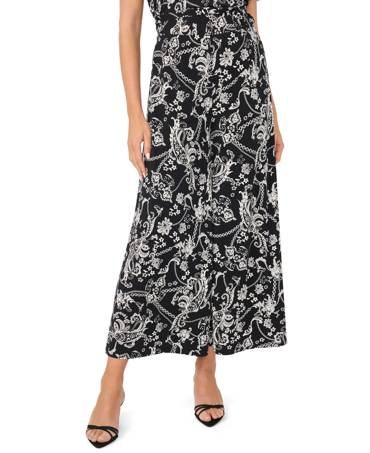 Wide-Leg Pull-On Pants