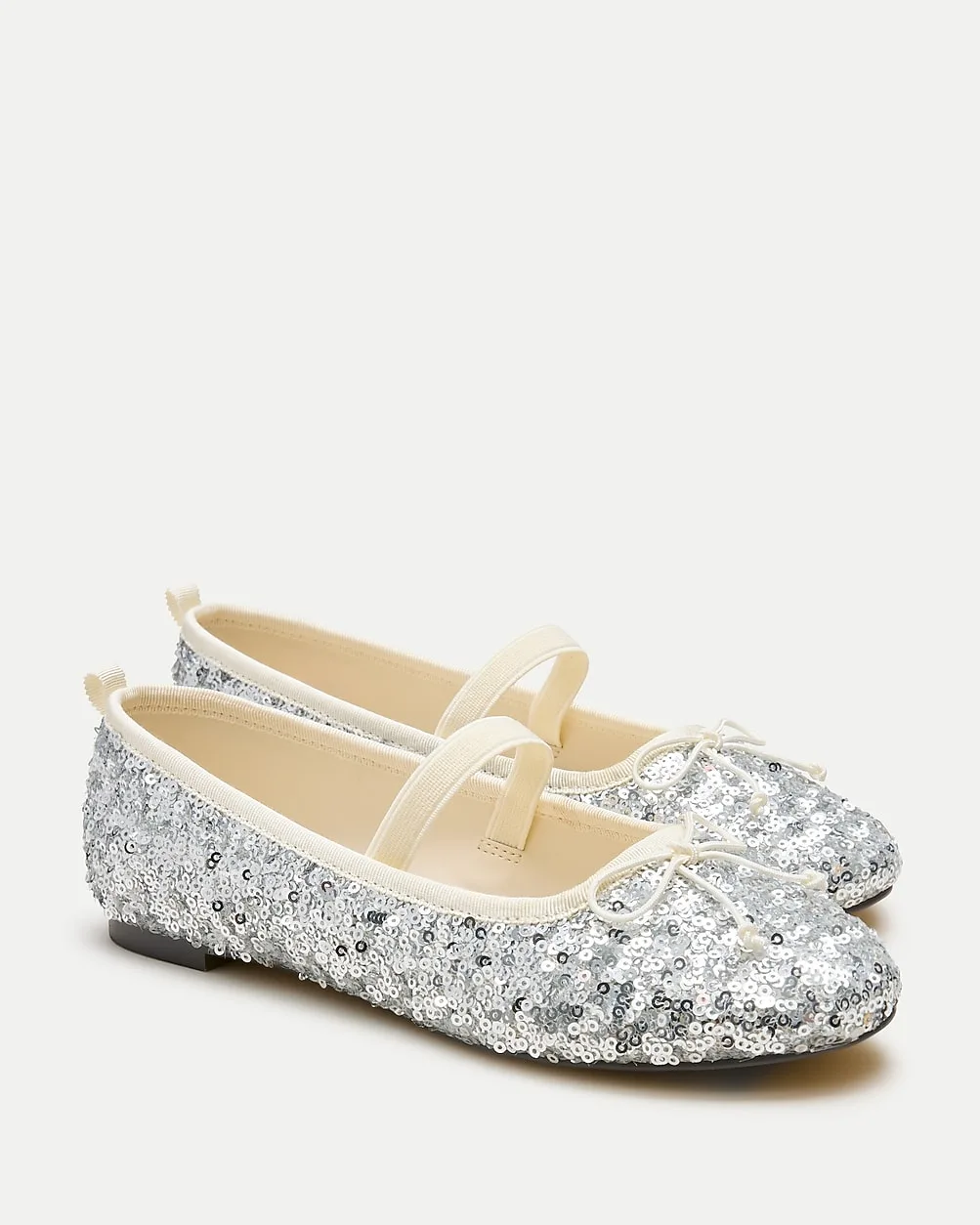 Strappy Sequin Ballet Flats by J.Crew