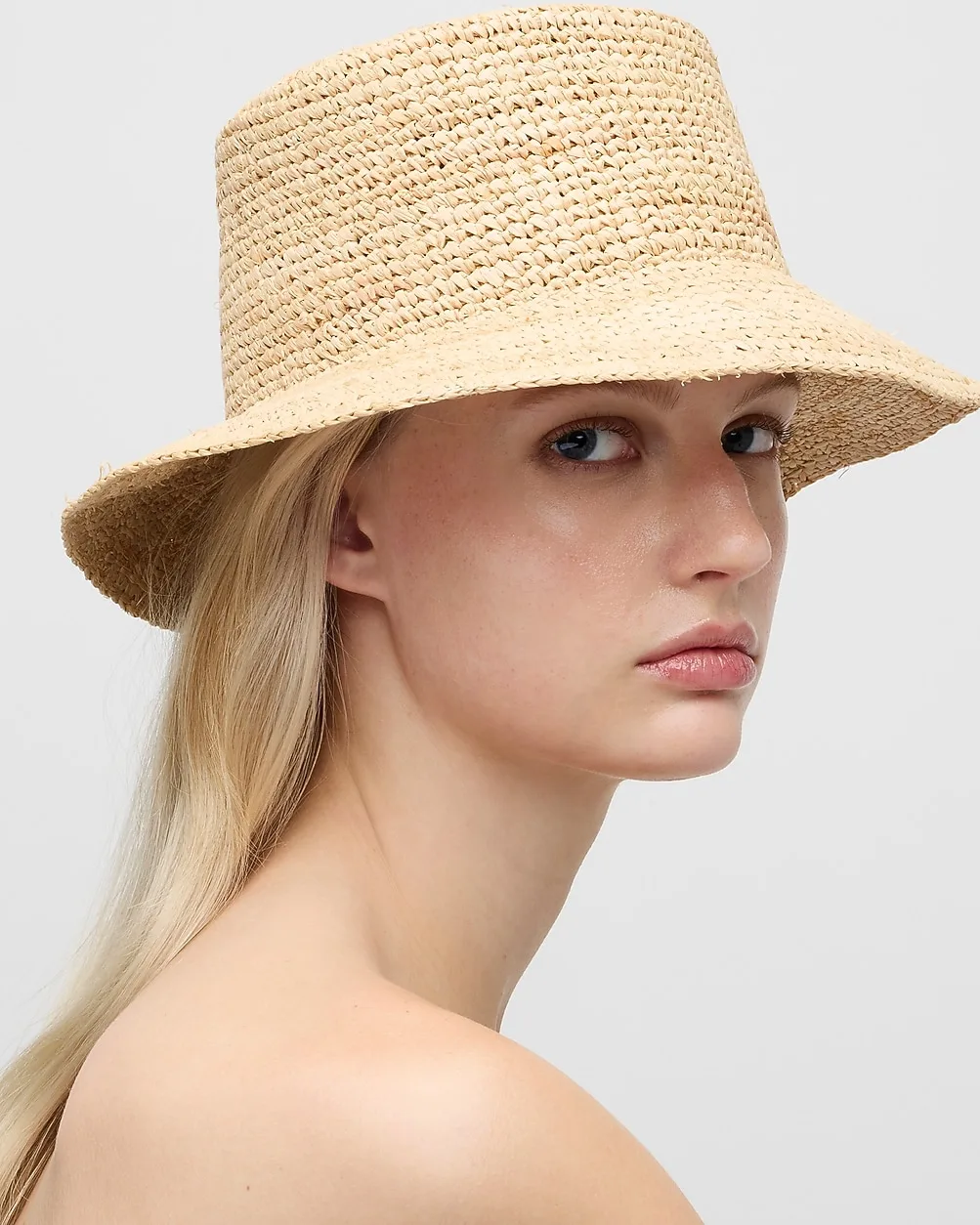 Raffia Bucket Hat by J.Crew