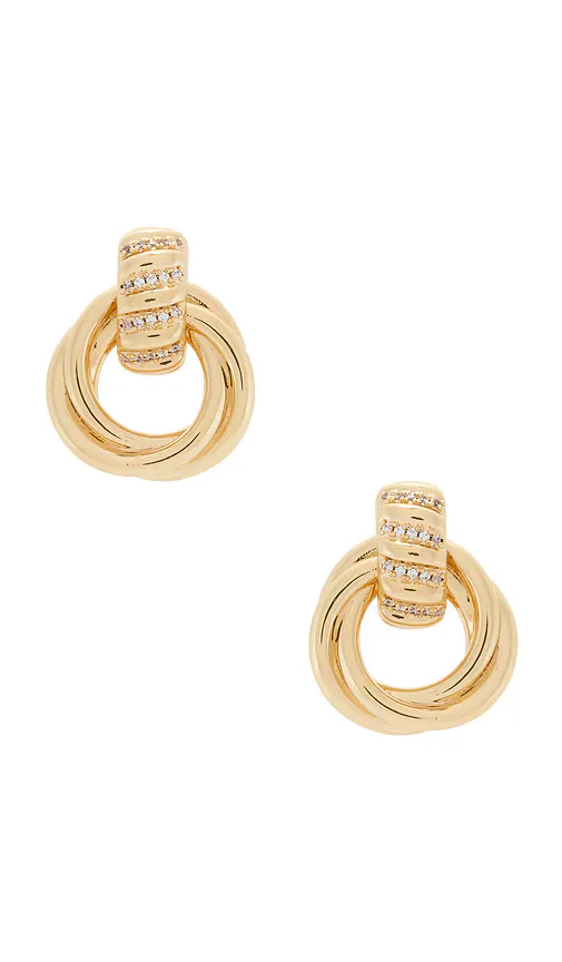 The Margaux Stone Knot Earrings by The M Jewelers NY