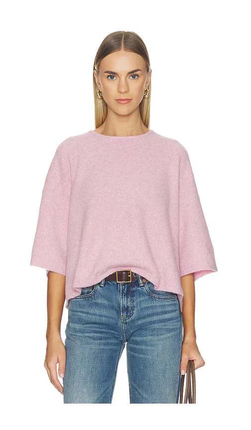 Damsville Cropped Tee in Tendresse Chine by American Vintage