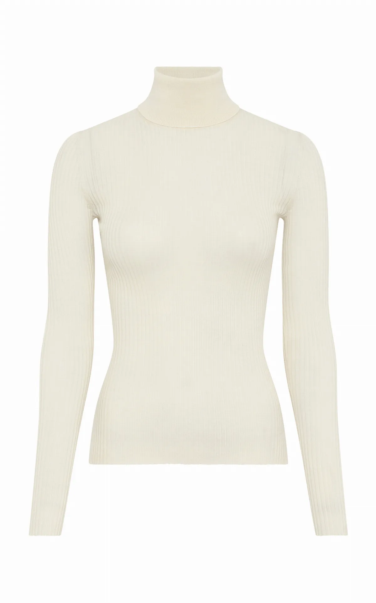 Peppe Wool-Silk Turtleneck Top
