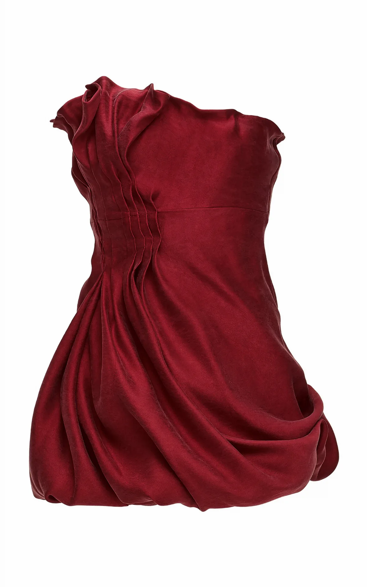 Ruched Silk Mini Dress by Magda Butrym