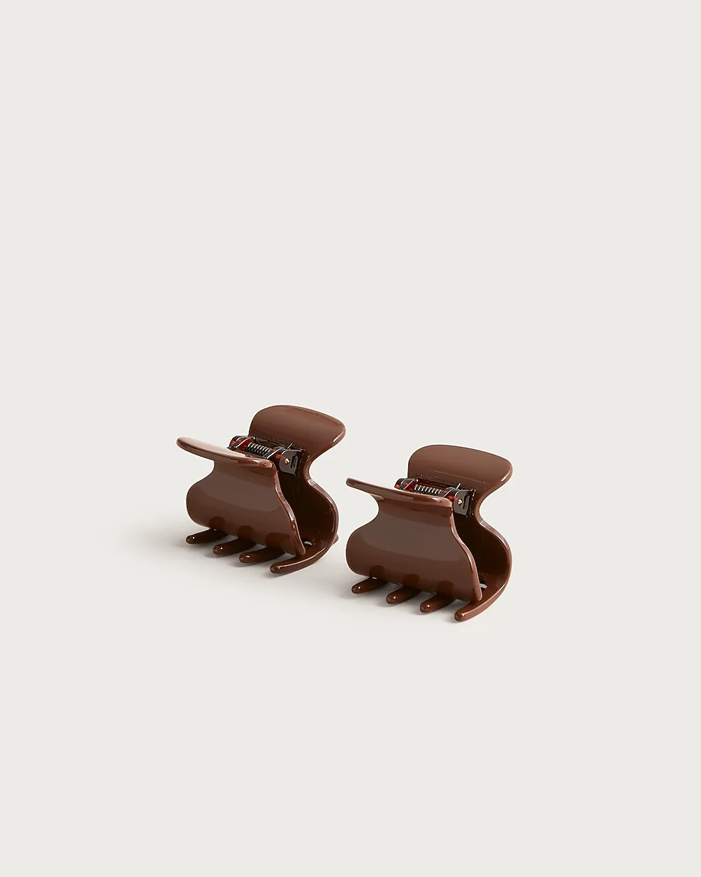 Mini Claw Clips Two-Pack in Italian Tortoise by J.Crew