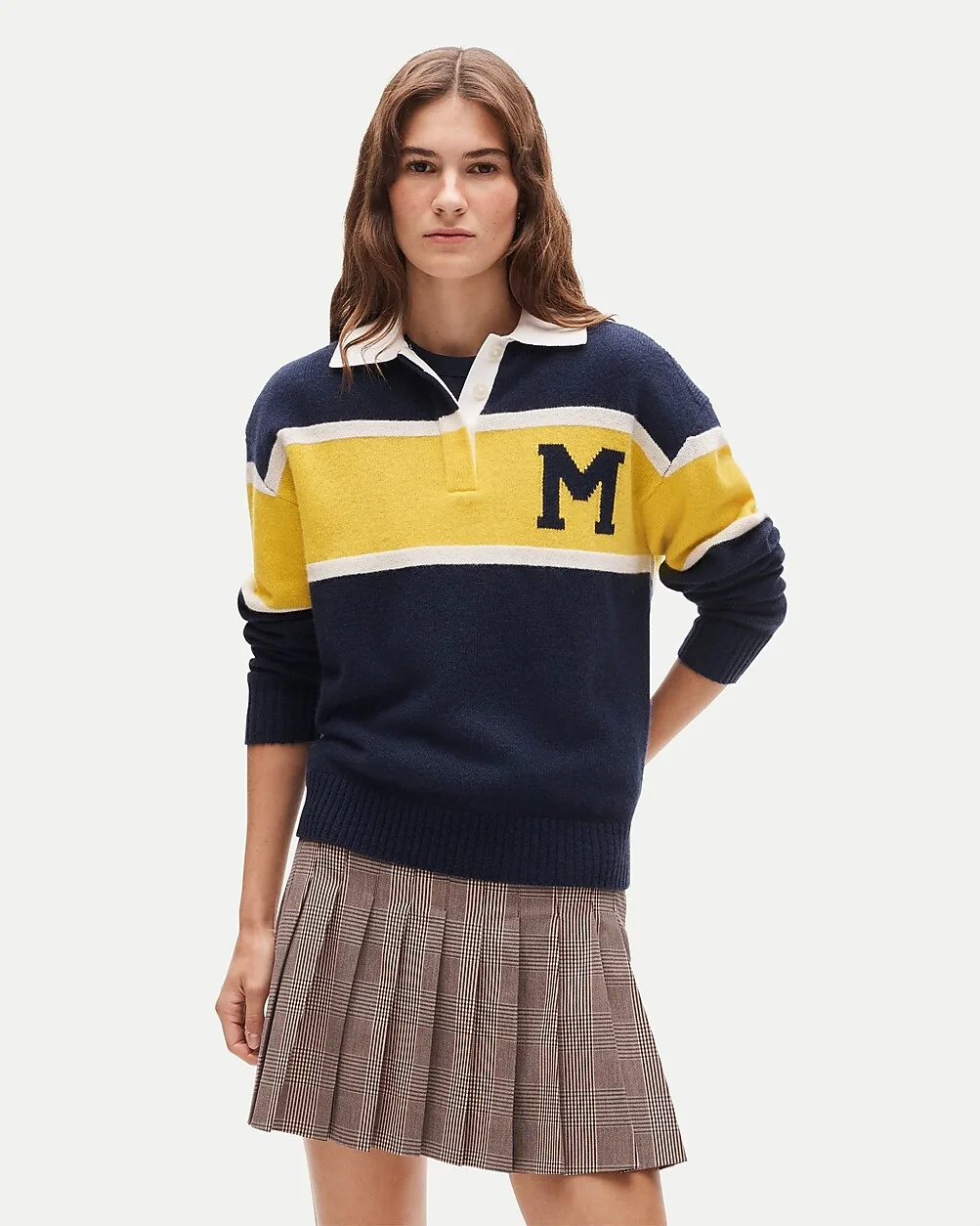 '47 x J.Crew Vintage Wool University of Michigan Rugby by J.Crew