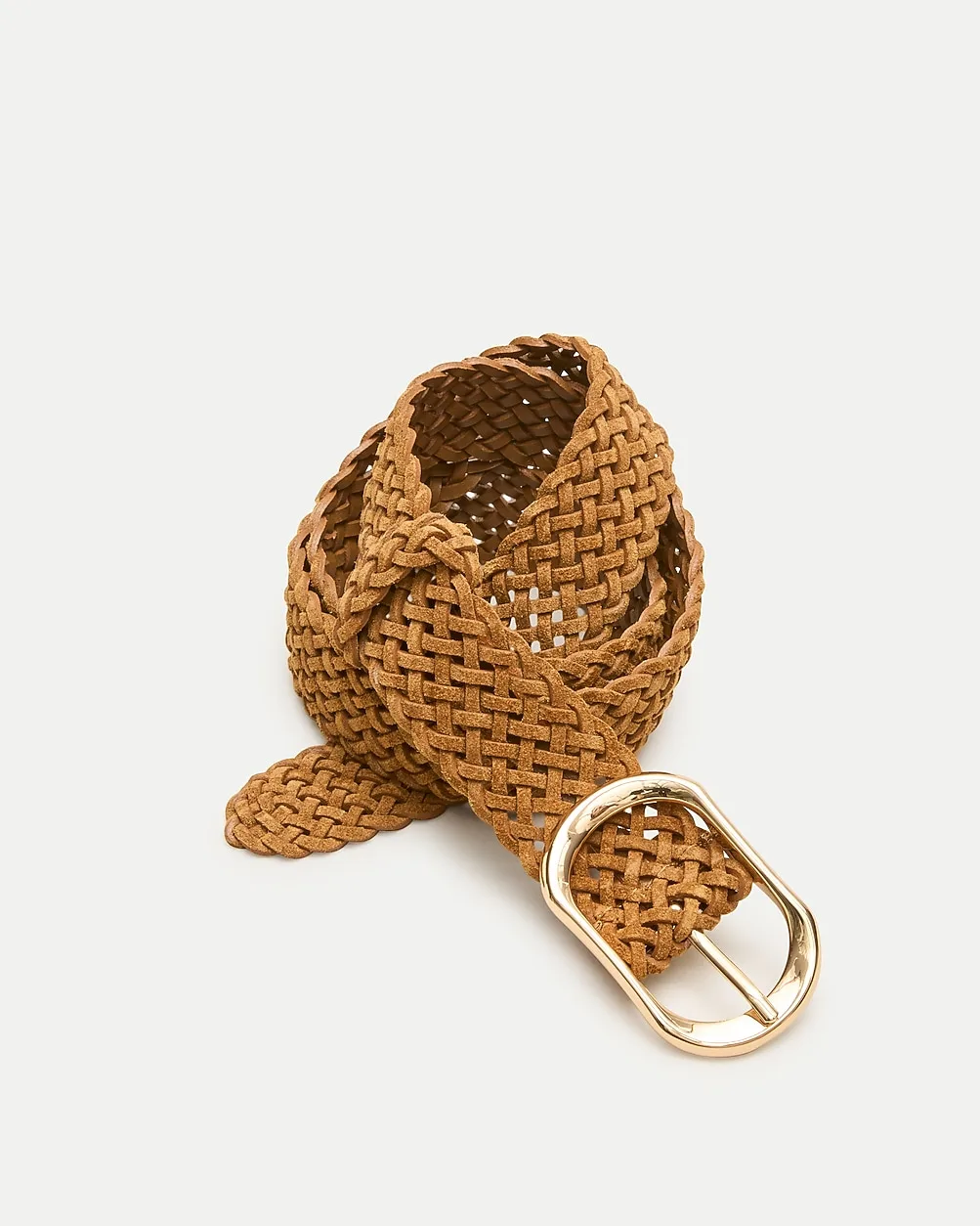 Braided Wide Belt in Suede by J.Crew