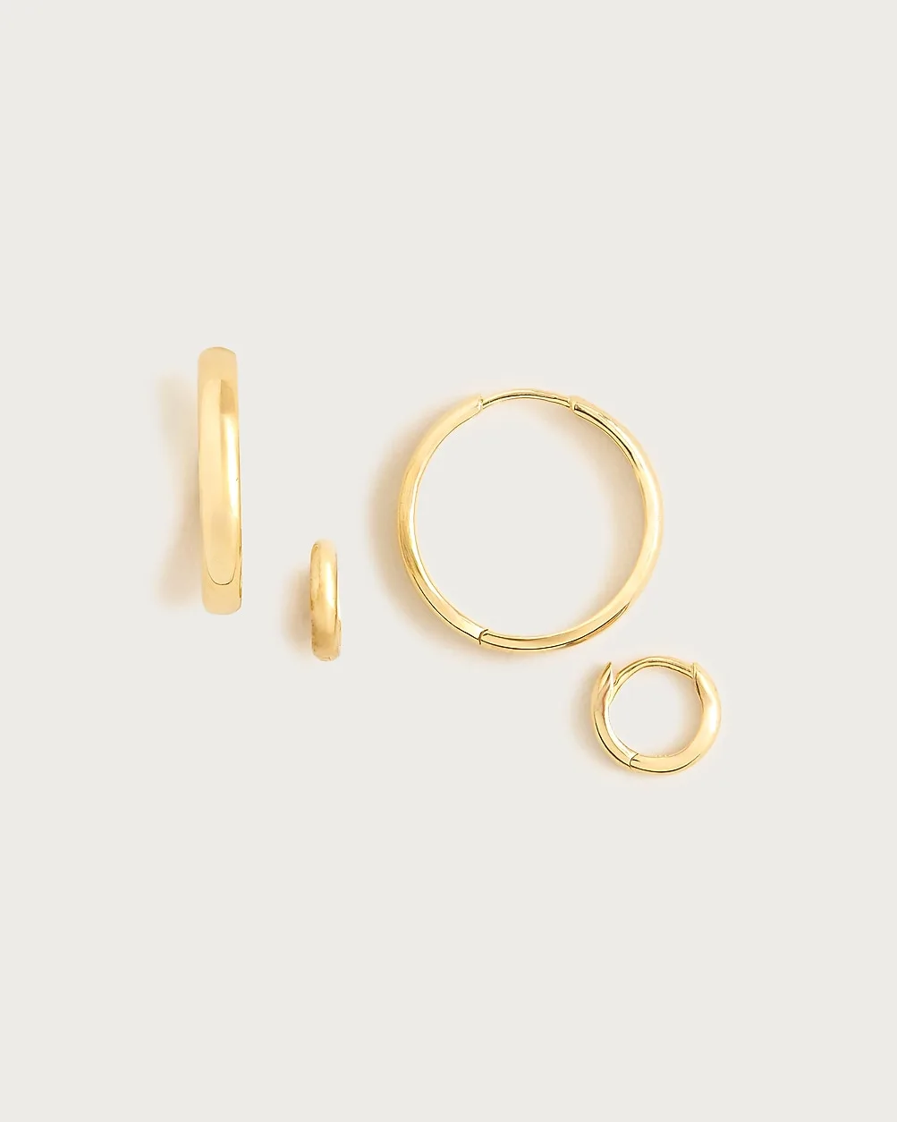 Demi-Fine Hoop Earrings Two-Pack