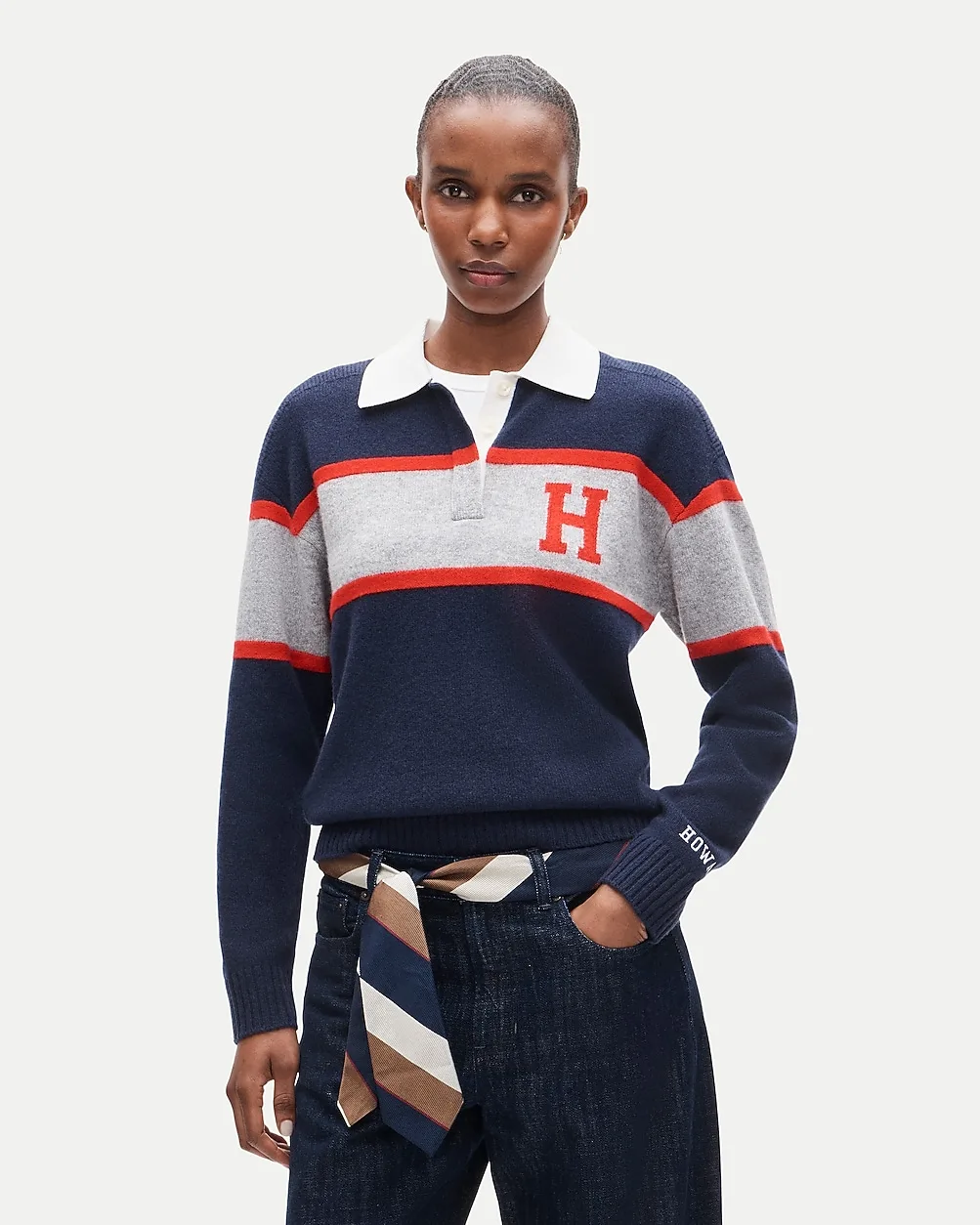 '47 x J.Crew Vintage Wool Howard University Rugby by J.Crew