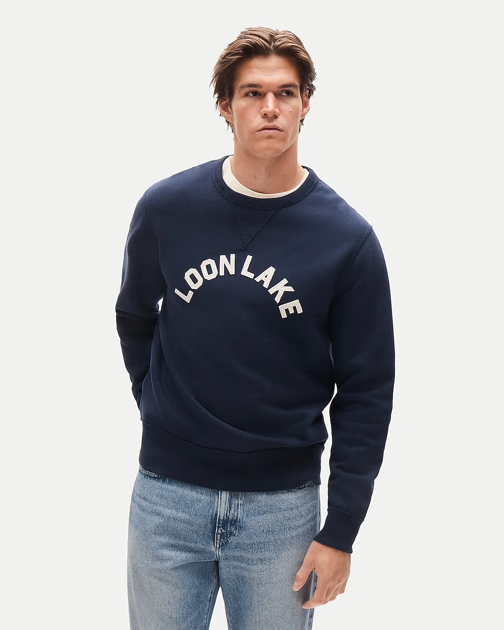 Wallace & Barnes Loon Lake Graphic Sweatshirt by J.Crew